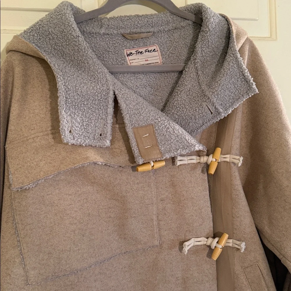 Free People Slouchy Hooded Duffle Jacket